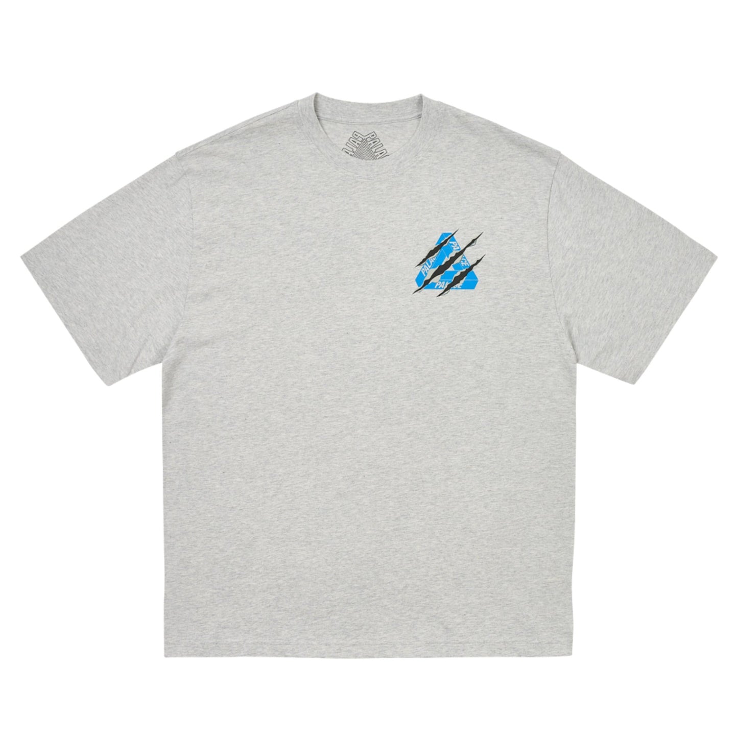 Palace Ripped Tri T-shirt "Grey Marl"