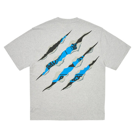 Palace Ripped Tri T-shirt "Grey Marl"