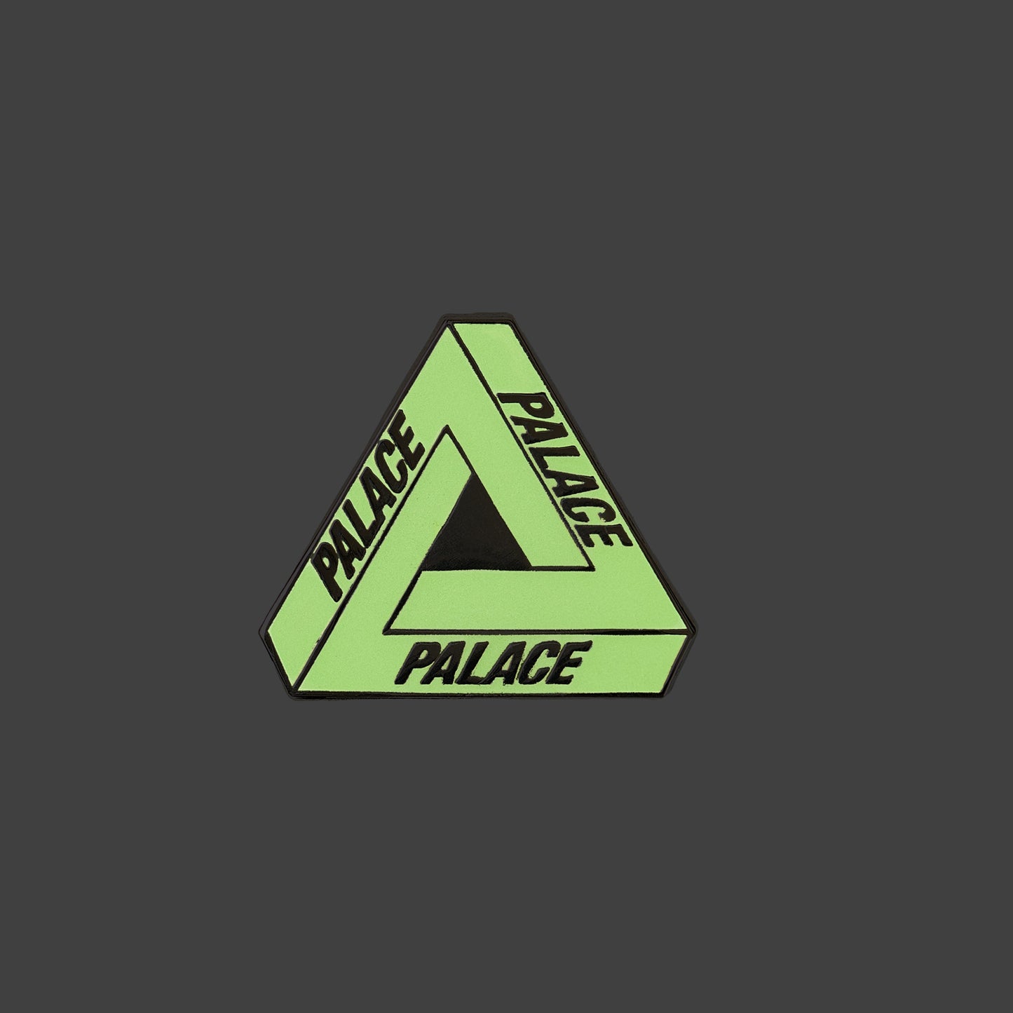 Palace Tri-Ferg Glow Pin Badge "Glow In The Dark"