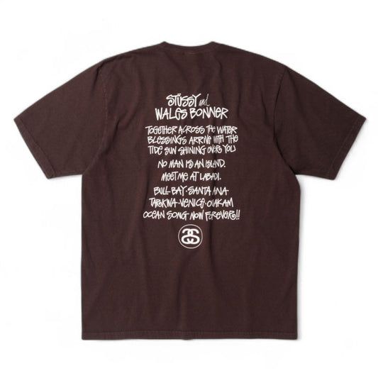 Stussy x Wales Bonner Ocean Song Tee "Brown"