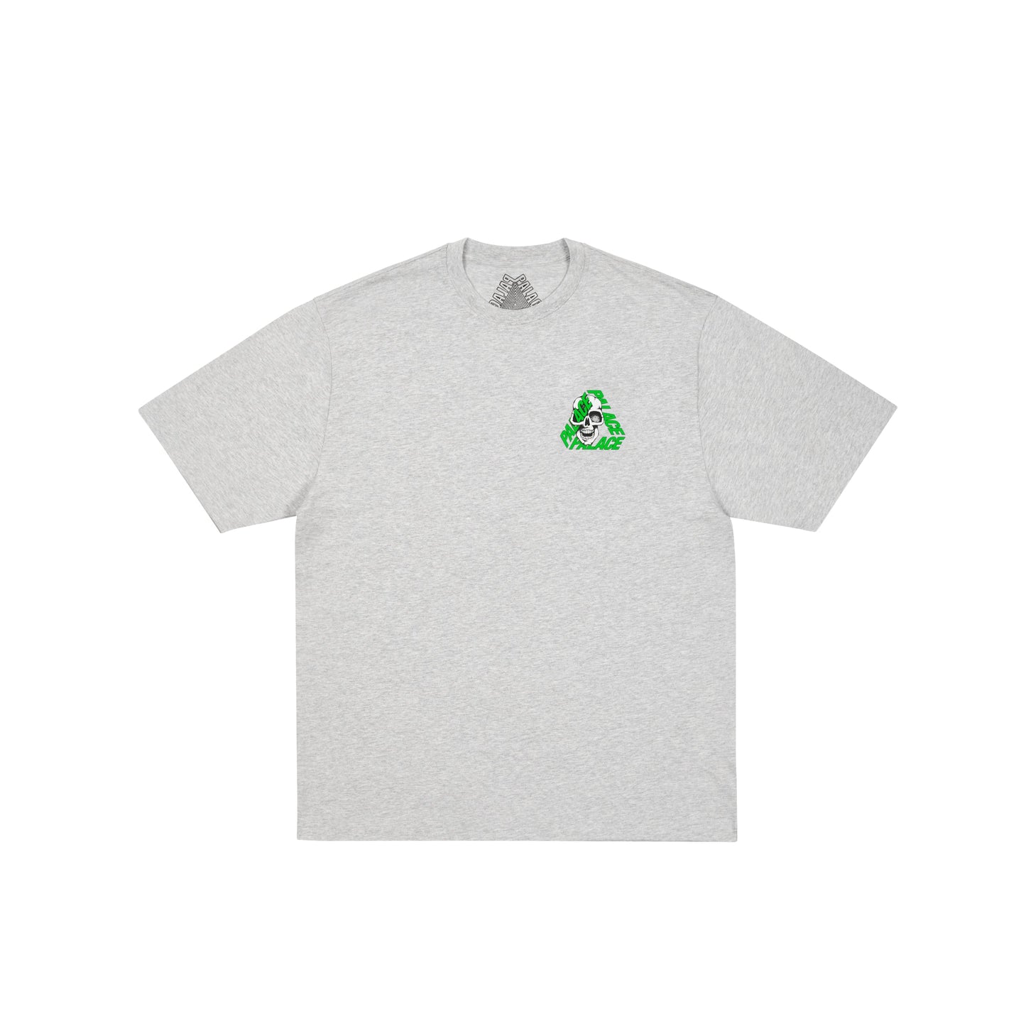 Palace P3 Skull T-Shirt "Grey Marl"