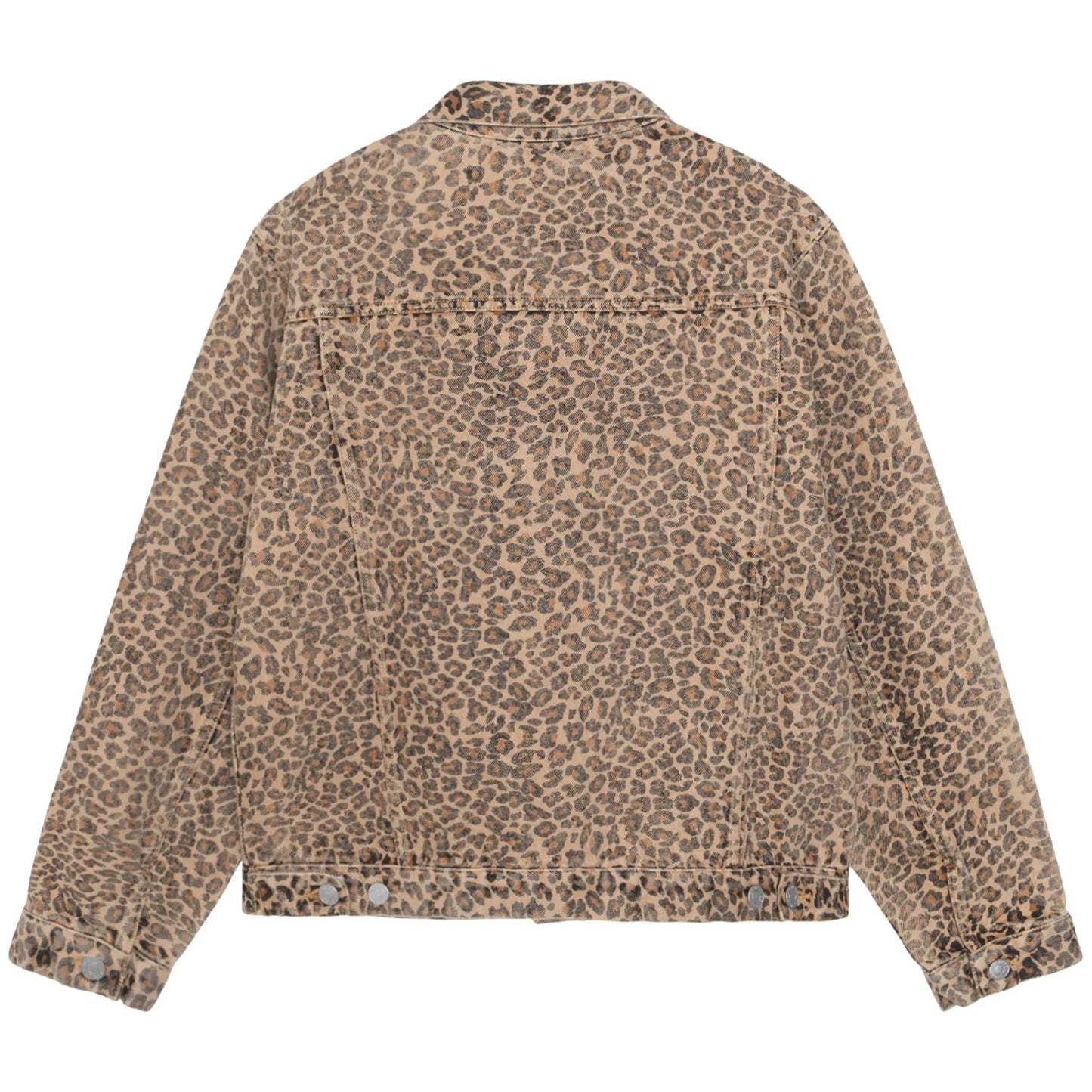 Stussy Denim Trucker Jacket "Leopard"