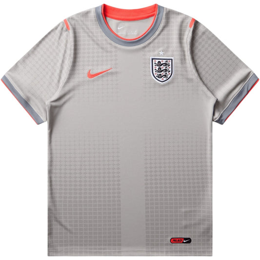 Palace x Nike England Academy Pro Pre-Match Football Top "Pewter Grey/Bright Crimson"