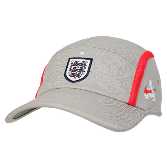 Palace x Nike England Unstructured Cap "Pewter Grey/Bright Crimson"
