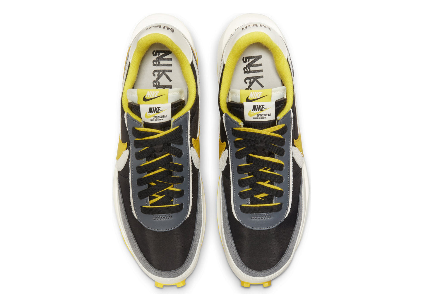 Undercover x Sacai x Nike LD Waffle "Bright Citron"