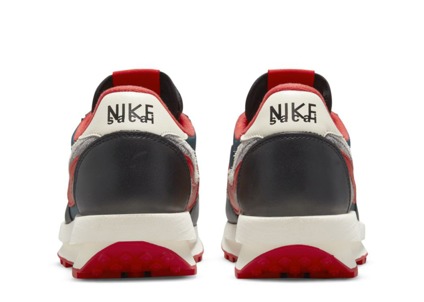 Undercover x Sacai x Nike LD Waffle "Midnight Spruce/University Red"