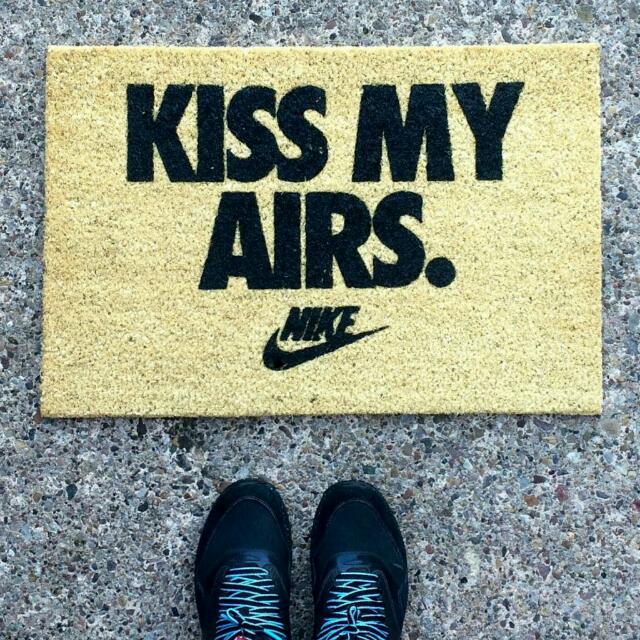 Nike "Kiss My Airs" Doormat