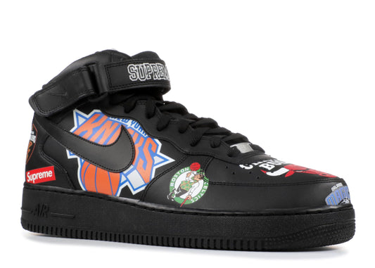Supreme x NBA x Nike Air Force 1 Mid "Black"