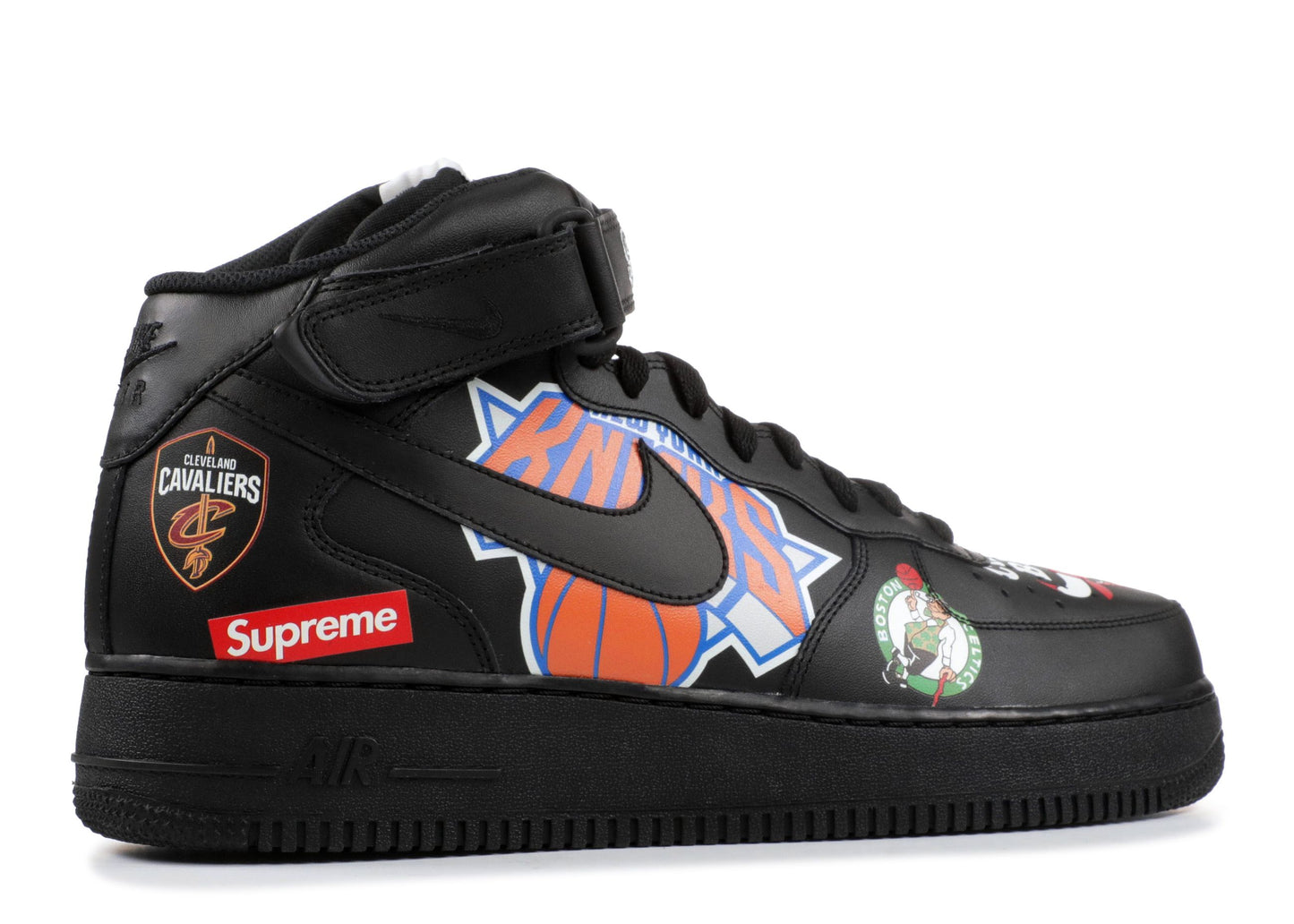 Supreme x NBA x Nike Air Force 1 Mid "Black"