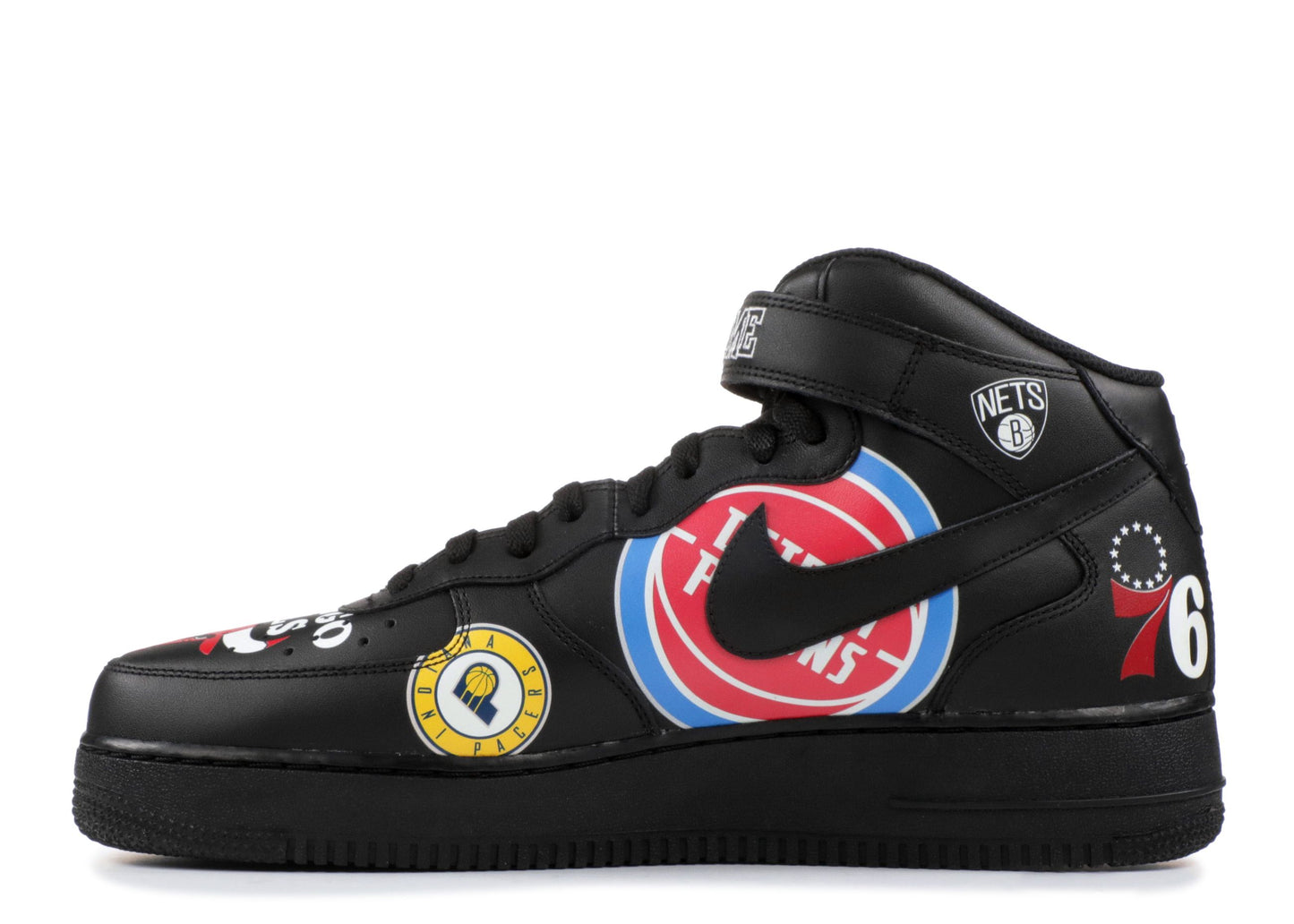 Supreme x NBA x Nike Air Force 1 Mid "Black"