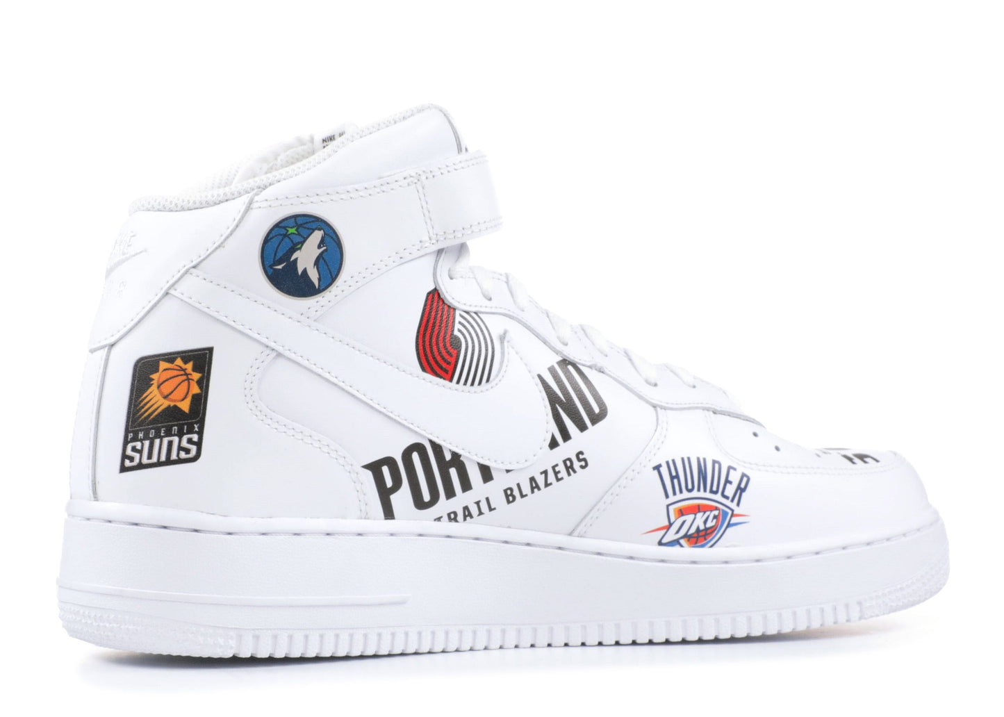 Supreme x NBA x Nike Air Force 1 Mid "White"