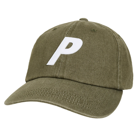 Palace Bleached Denim P 6-Panel "Army Olive"
