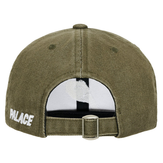 Palace Bleached Denim P 6-Panel "Army Olive"