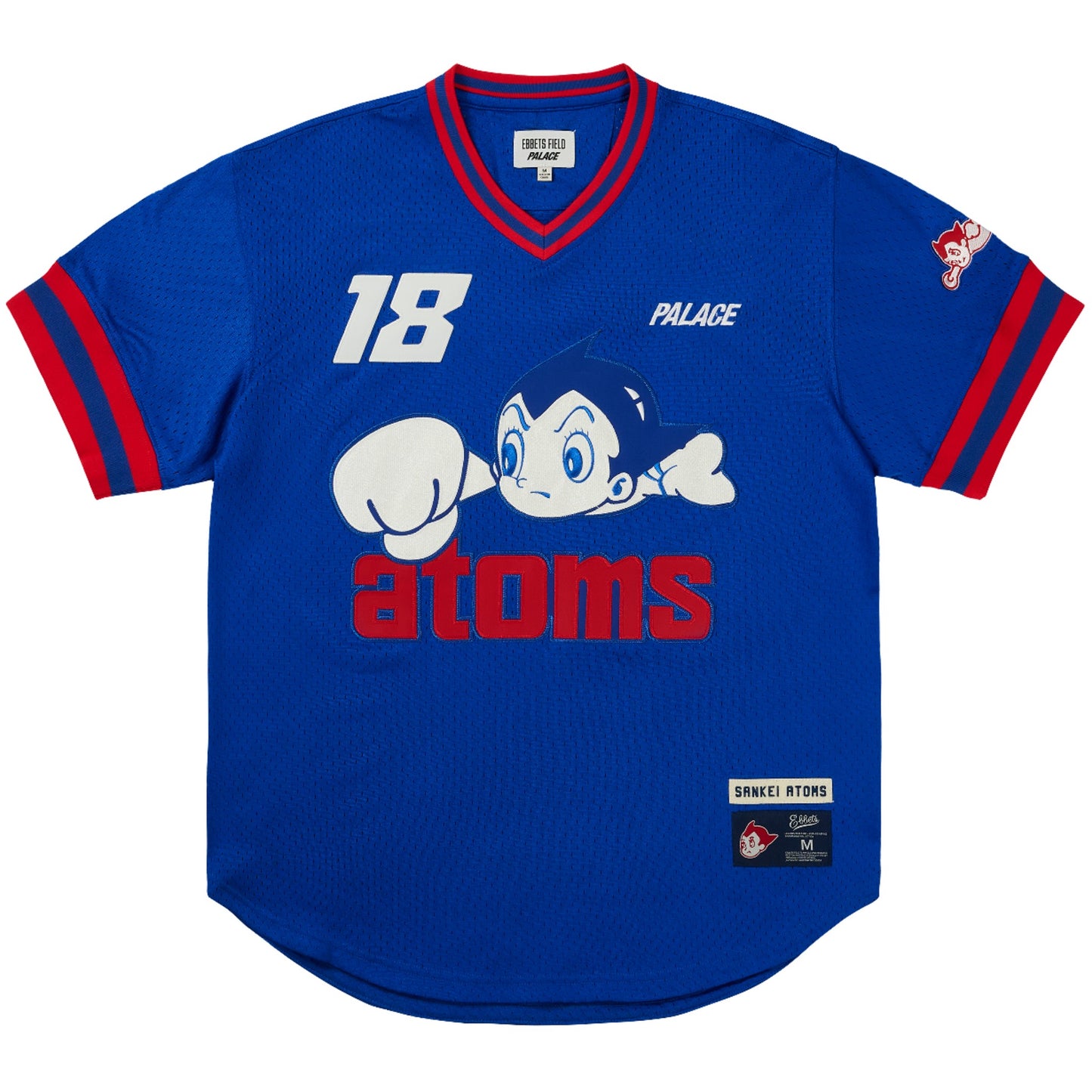 Palace Sankei Atoms Mesh V-Neck Jersey "Blue"