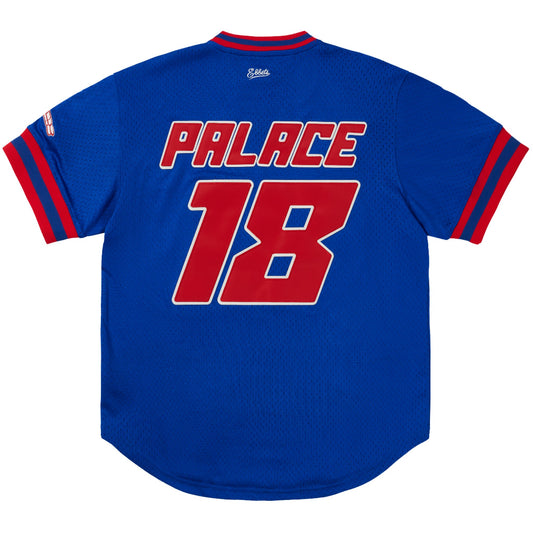 Palace Sankei Atoms Mesh V-Neck Jersey "Blue"
