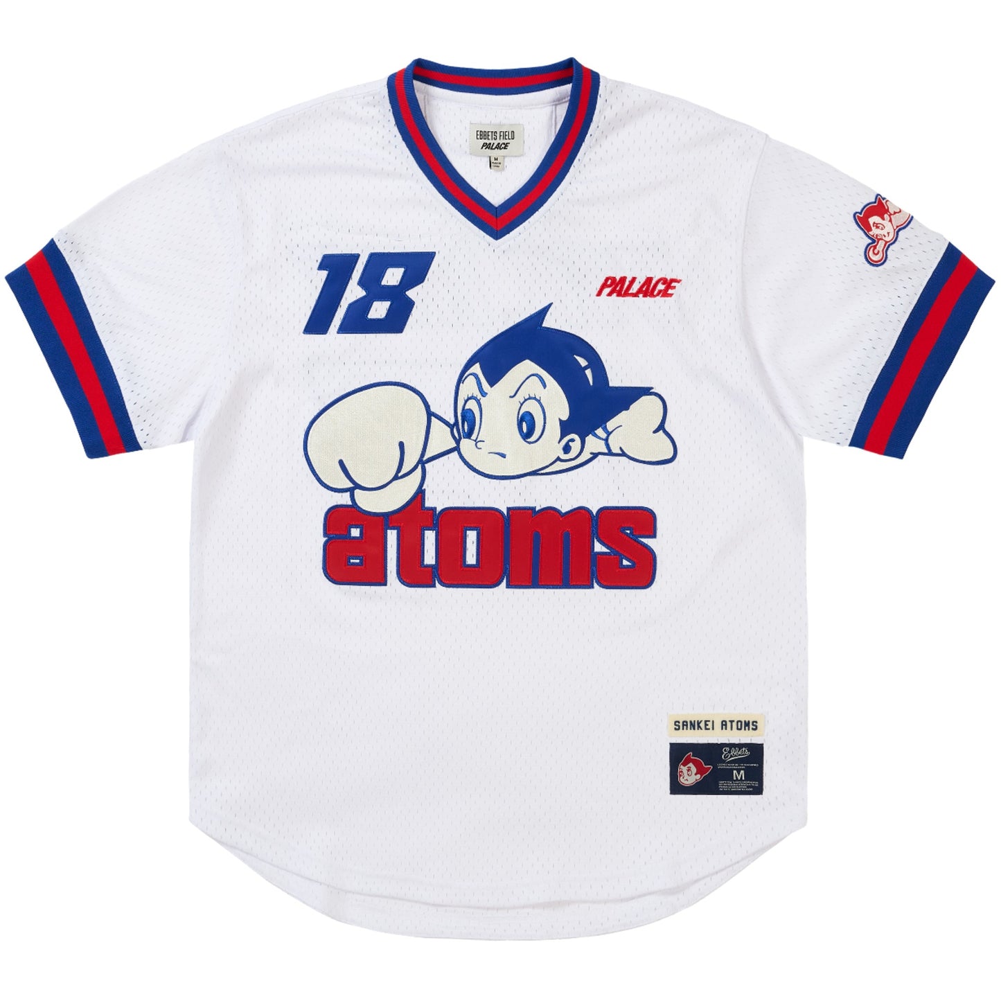Palace Sankei Atoms Mesh V-Neck Jersey "White"
