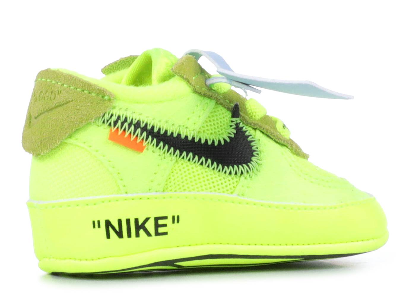 Off White x Nike Air Force 1 Low TD Infant "Volt"