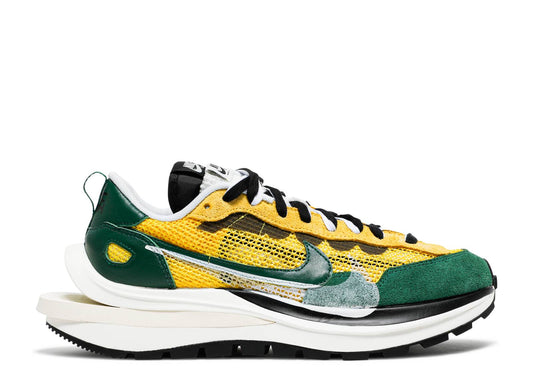 Sacai x Nike VaporWaffle "Tour Yellow/Stadium Green"