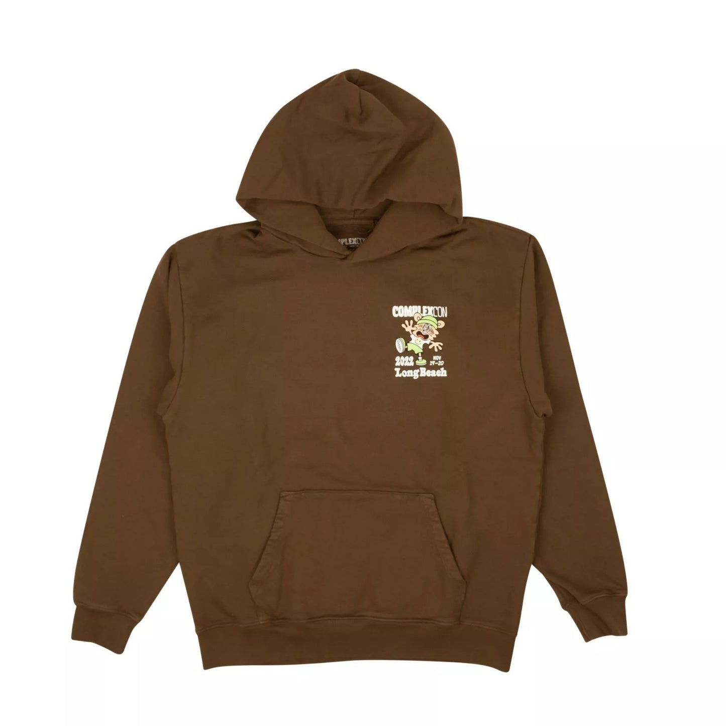 Verdy x ComplexCon Chest Logo Graphic Hoodie "Brown"