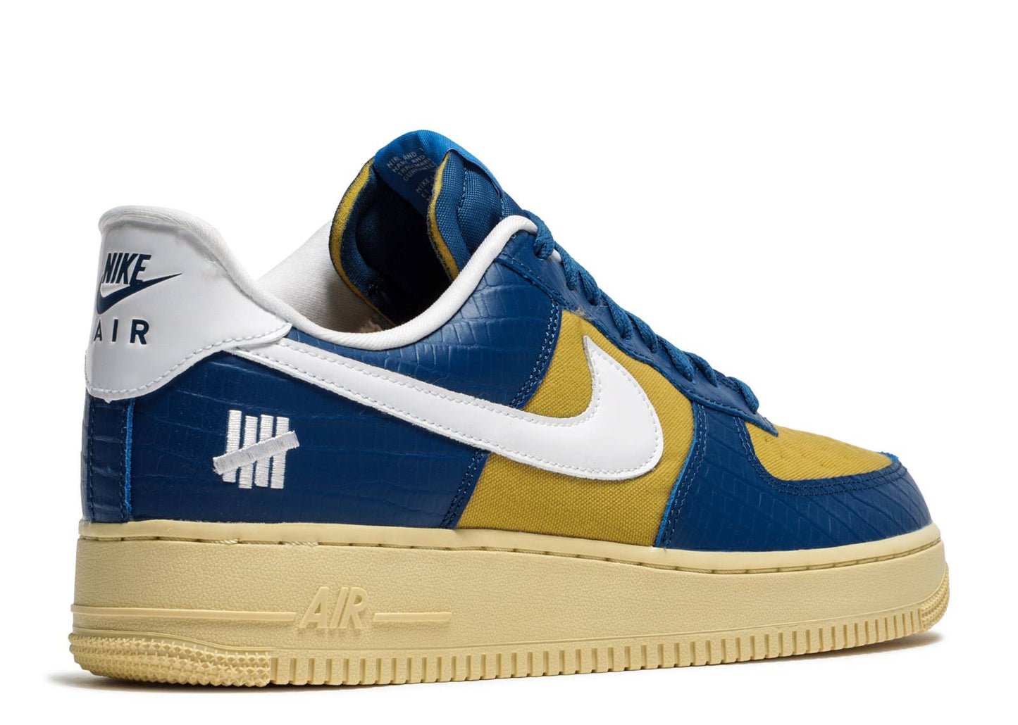 Undefeated x Nike Air Force 1 Low "5 On It Blue/Yellow"