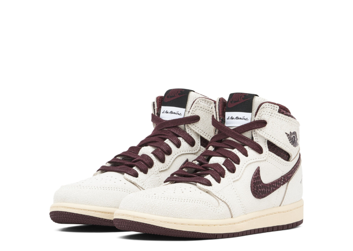A Ma Maniere x Air Jordan 1 Retro High OG PS "Sail/Burgundy"