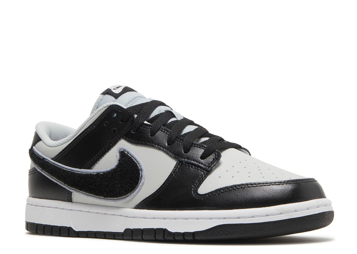 Nike Dunk Low Chenille Swoosh "Black/Grey"