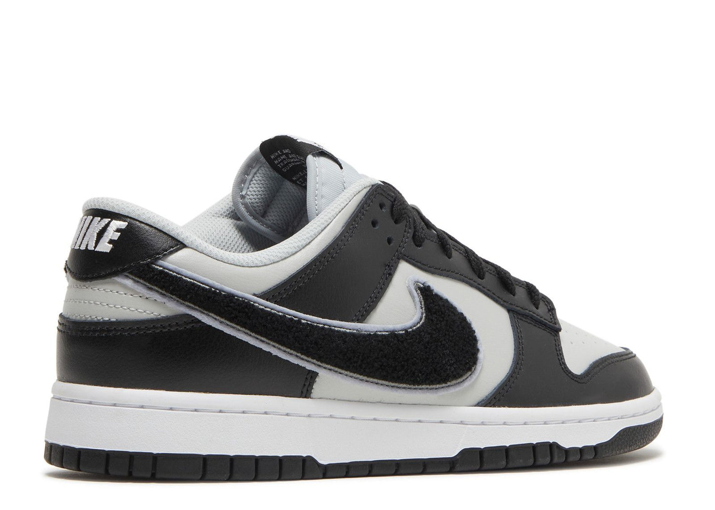 Nike Dunk Low Chenille Swoosh "Black/Grey"