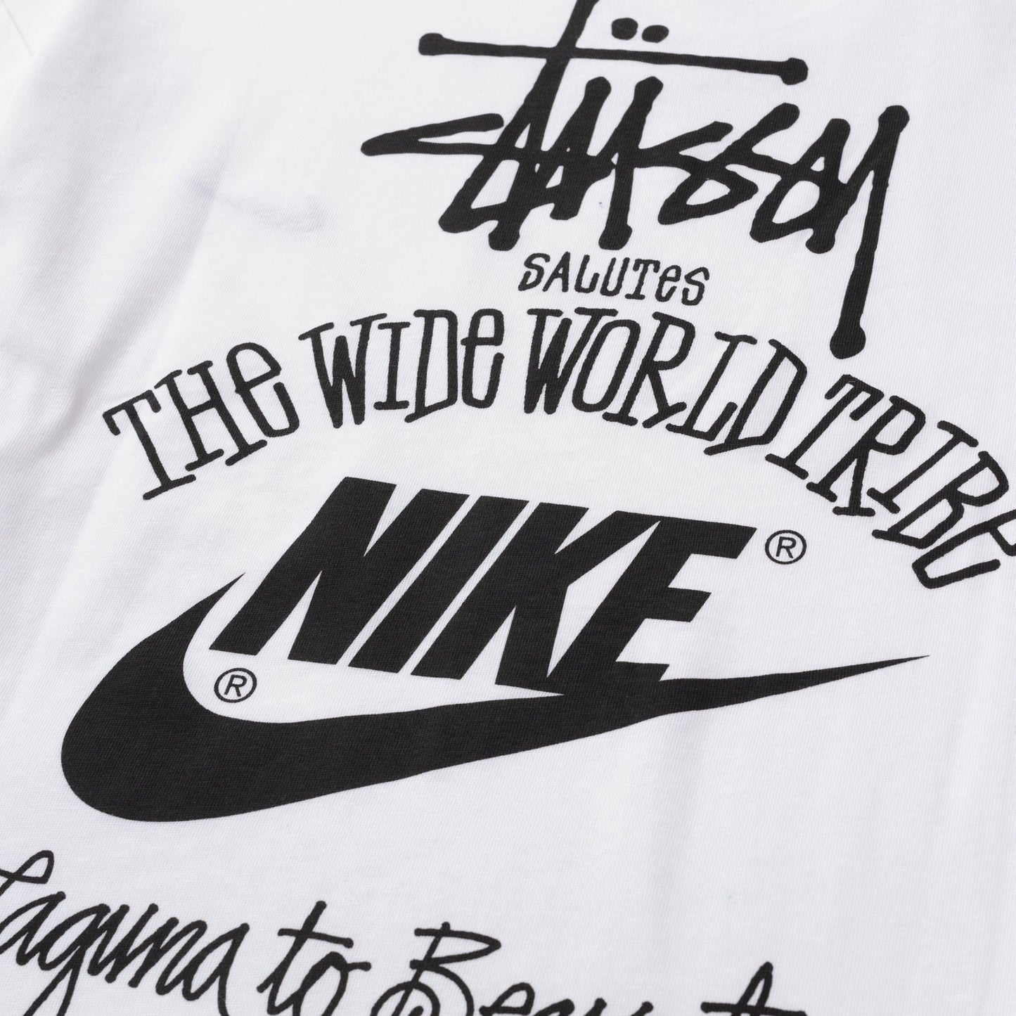 Stussy x Nike The Wide World Tribe T-Shirt "White"