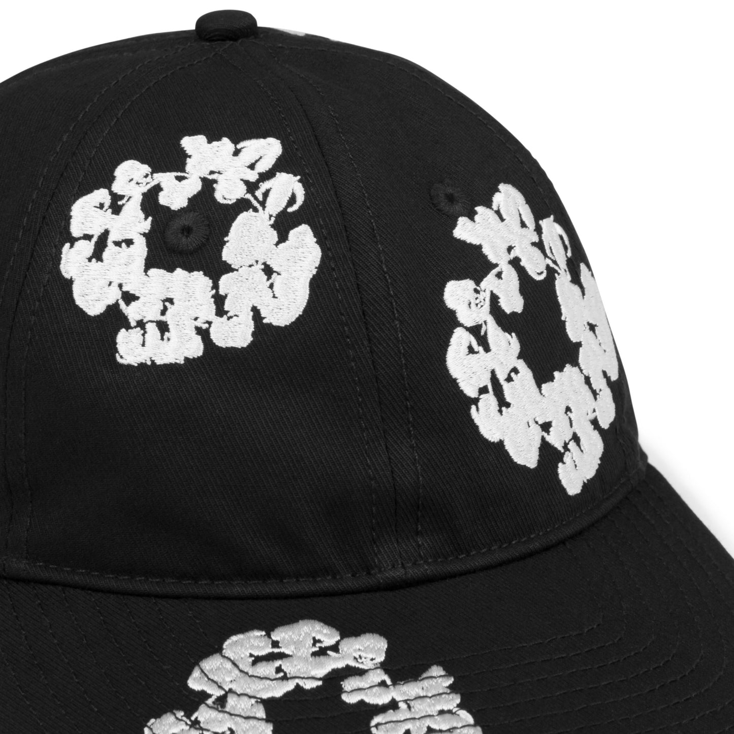 Denim Tears The Cotton Wreath Cap "Black"
