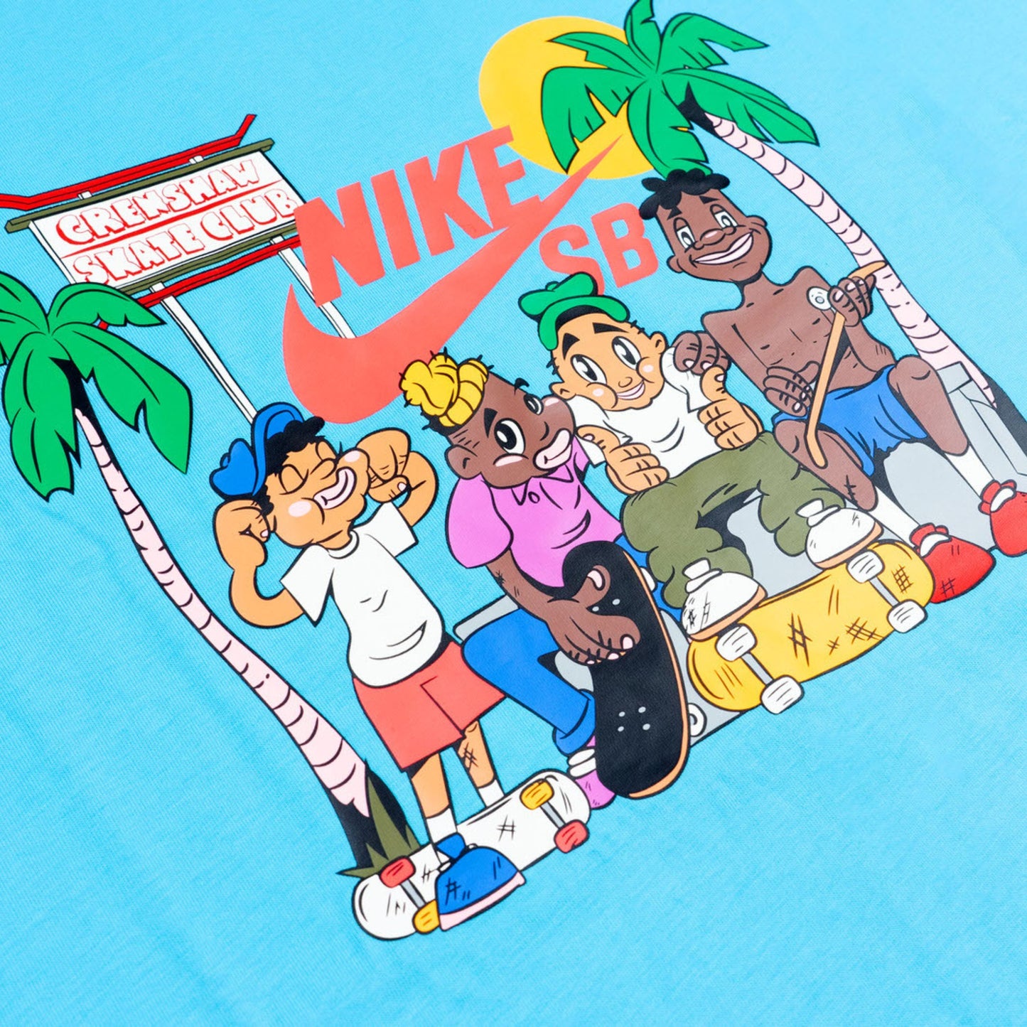 Crenshaw Skate Club x Nike SB Tee "Baltic Blue"
