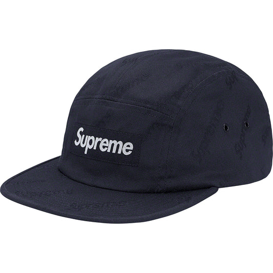 Supreme Jacquard Logos Twill Camp Cap "Navy"