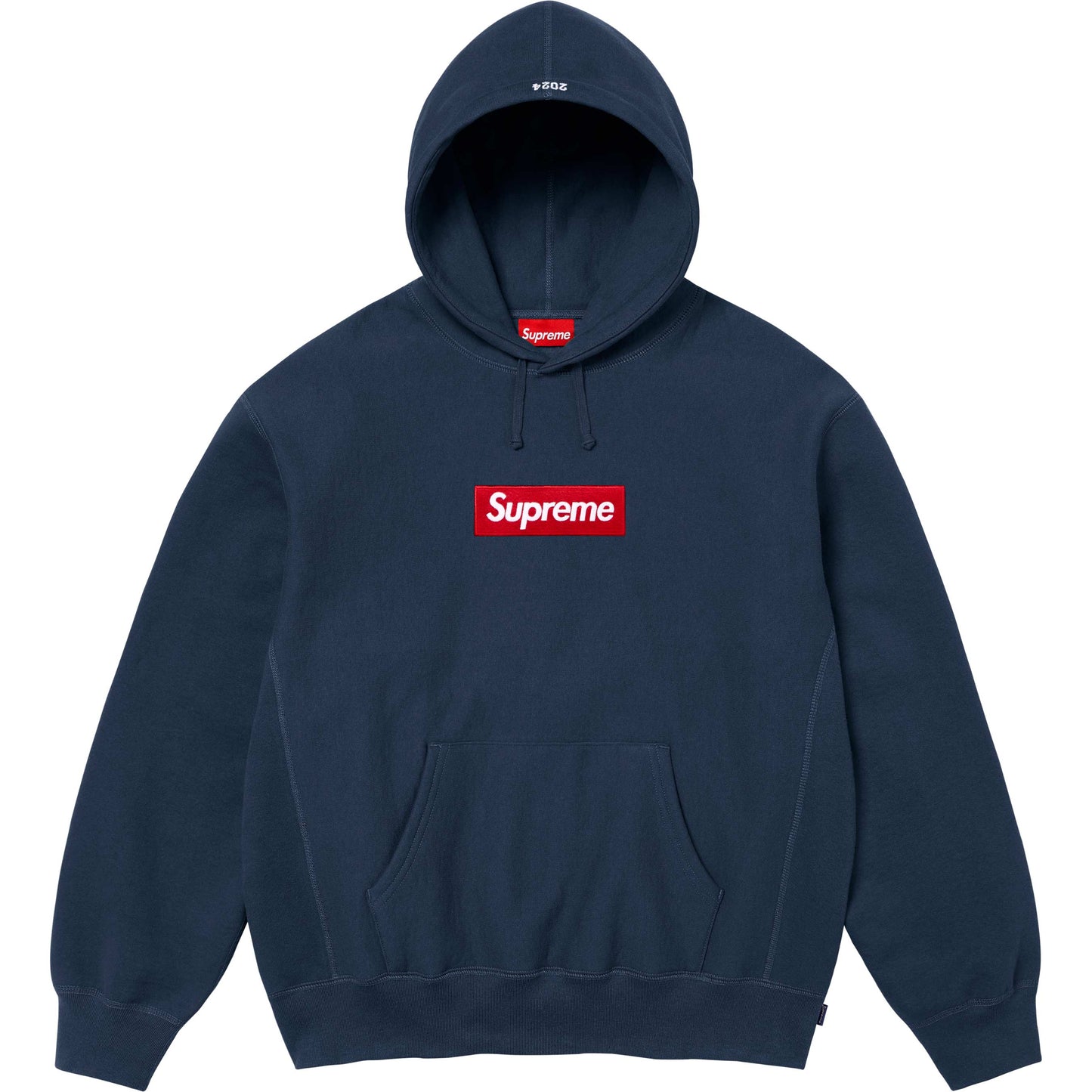 Supreme Box Logo Hooded Sweatshirt "Navy"