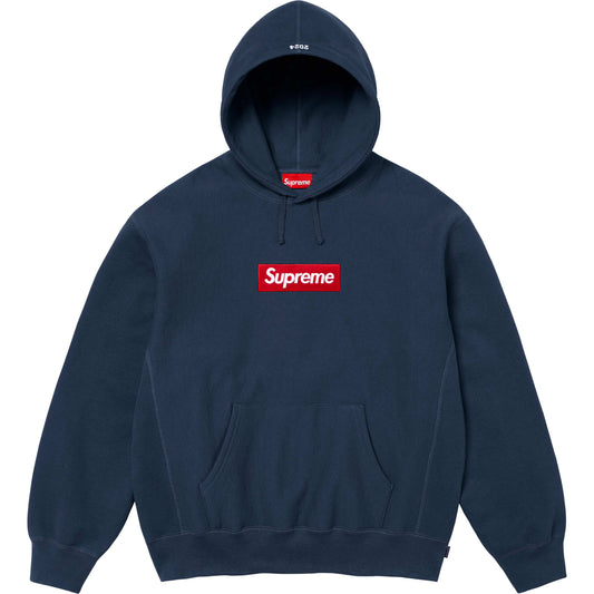 Supreme Box Logo Hooded Sweatshirt "Navy"