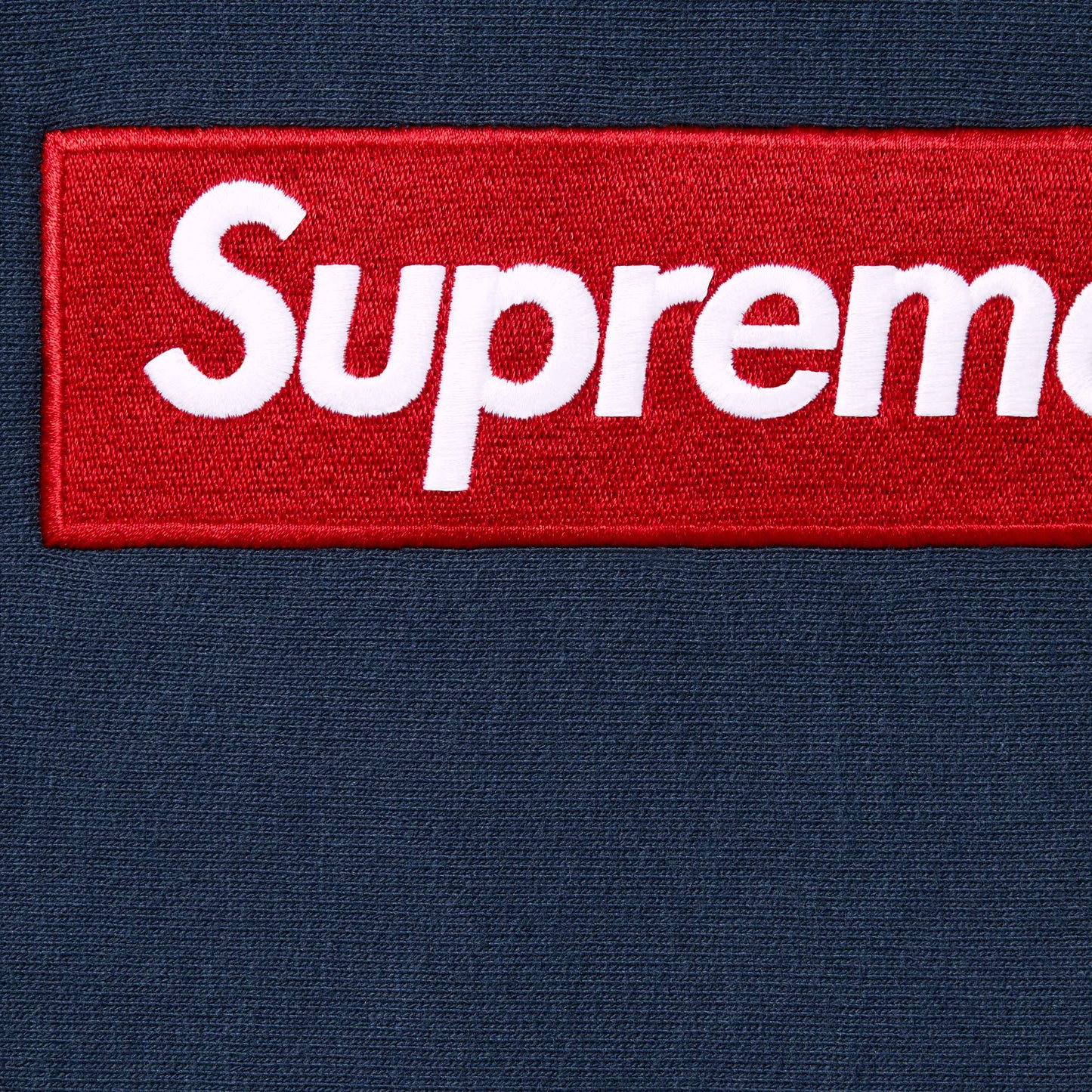 Supreme Box Logo Hooded Sweatshirt "Navy"