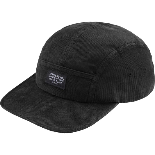 Supreme Corduroy Pocket Camp Cap "Black"