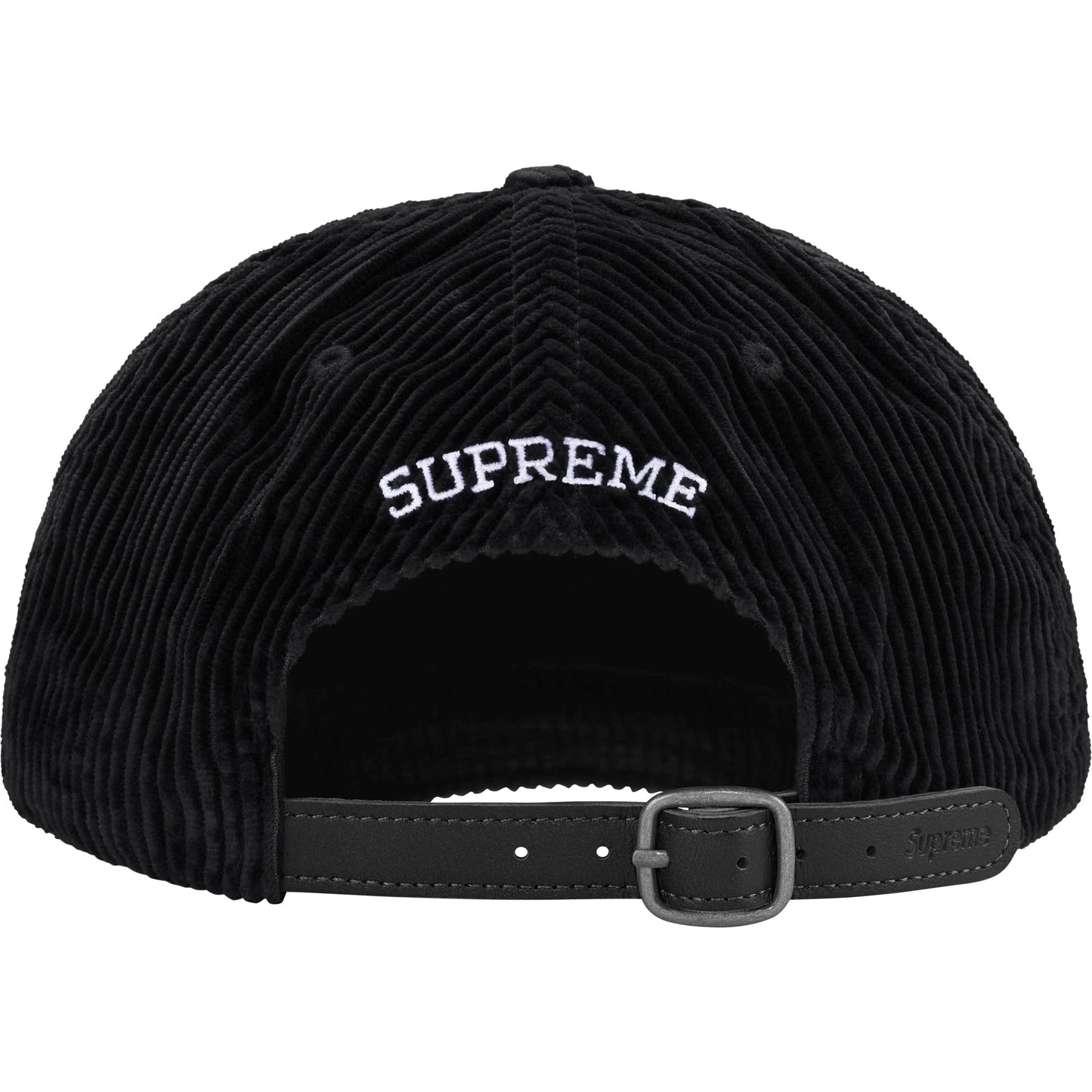 Supreme Corduroy S Logo 6-Panel "Black"