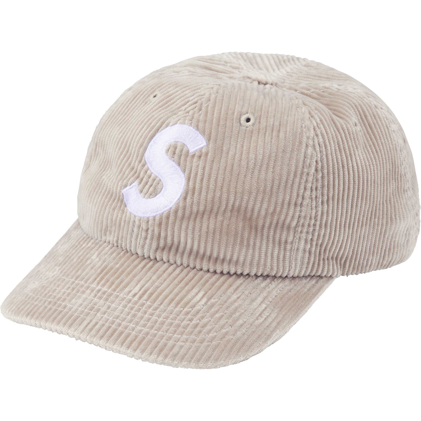 Supreme Corduroy S Logo 6-Panel "Stone"