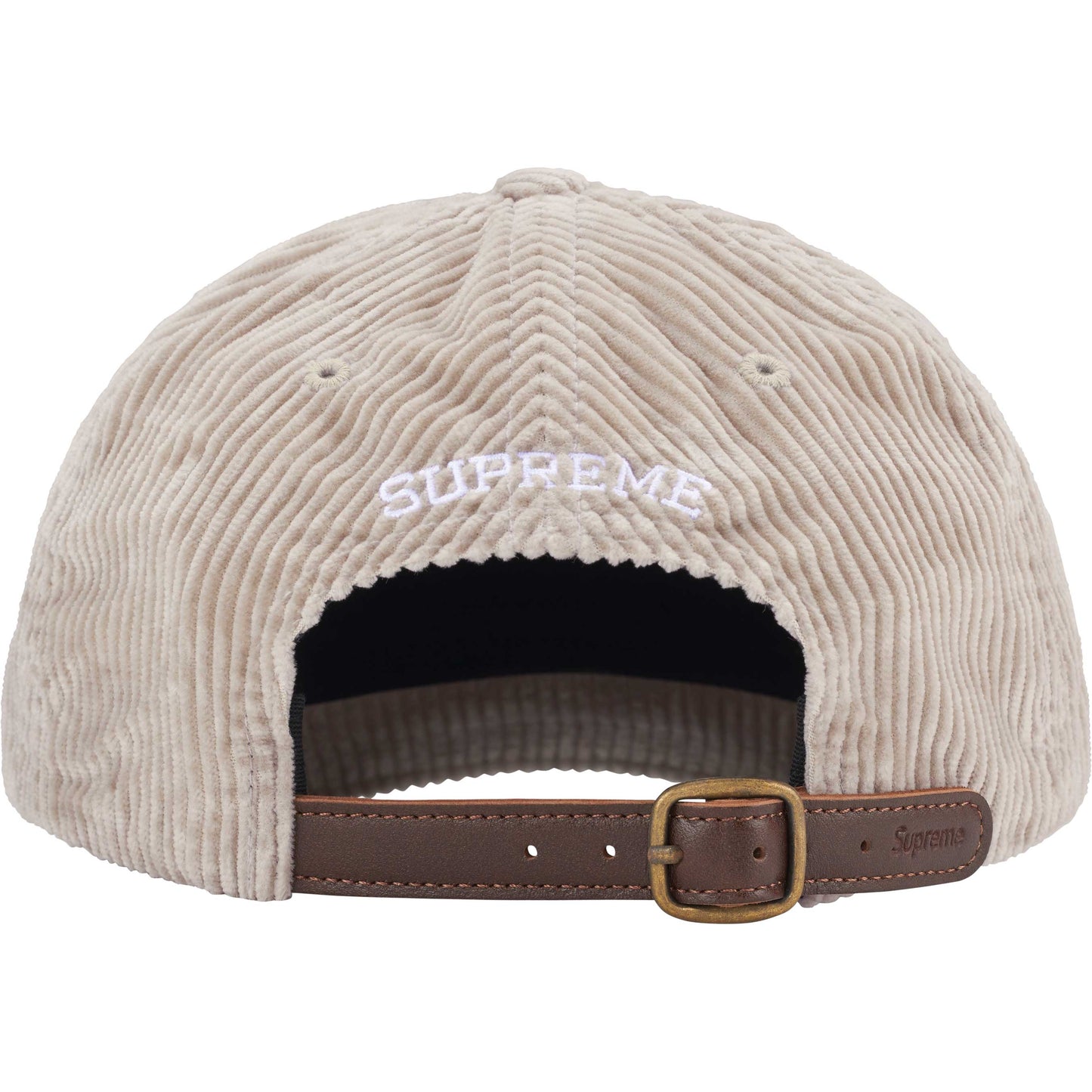 Supreme Corduroy S Logo 6-Panel "Stone"