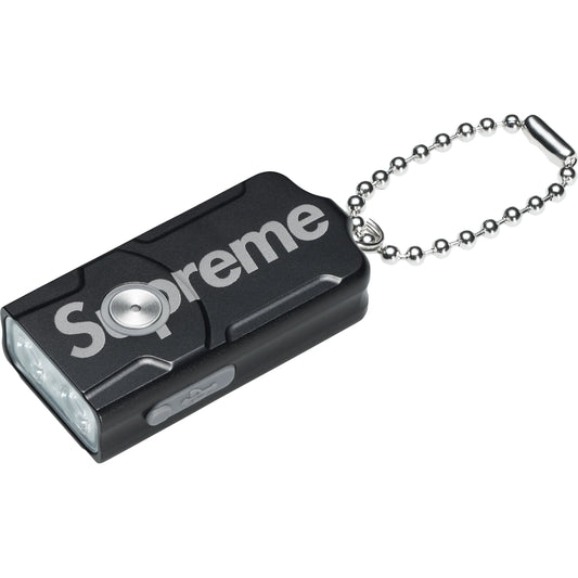 Supreme x Fenix E03R Flashlight Keychain "Black"