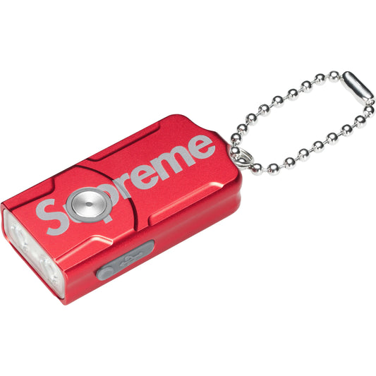 Supreme x Fenix E03R Flashlight Keychain "Red"