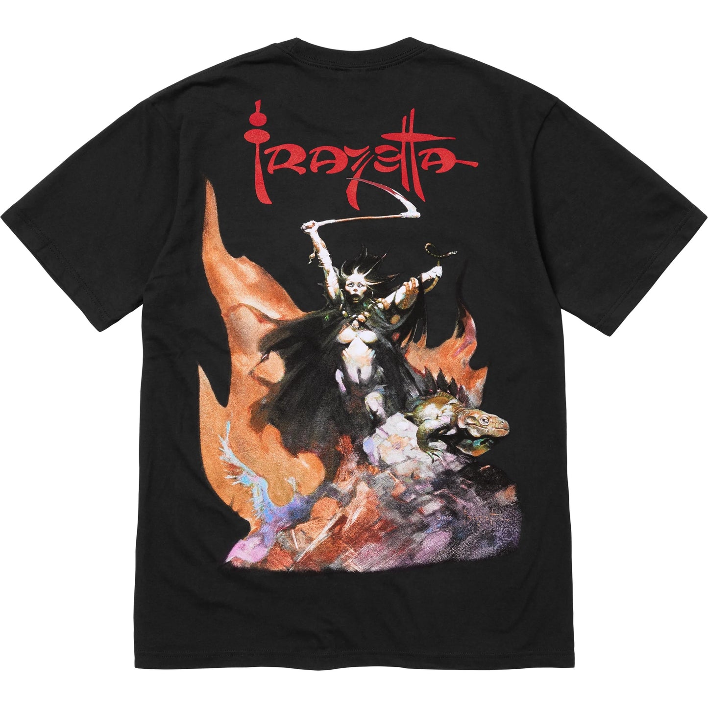 Supreme Frank Frazetta Woman With Scythe Tee "Black"