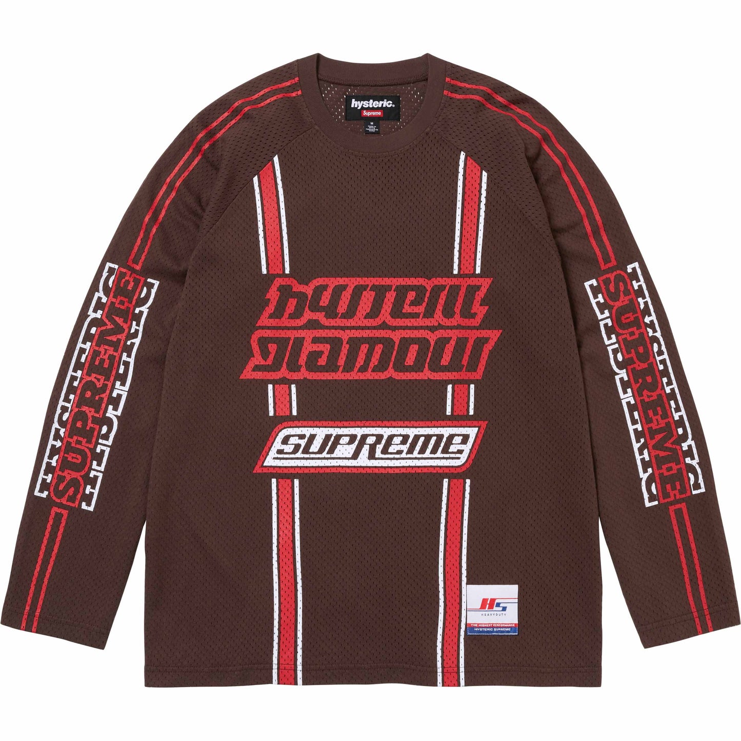 Supreme x HYSTERIC GLAMOUR Mesh L/S Top "Brown"