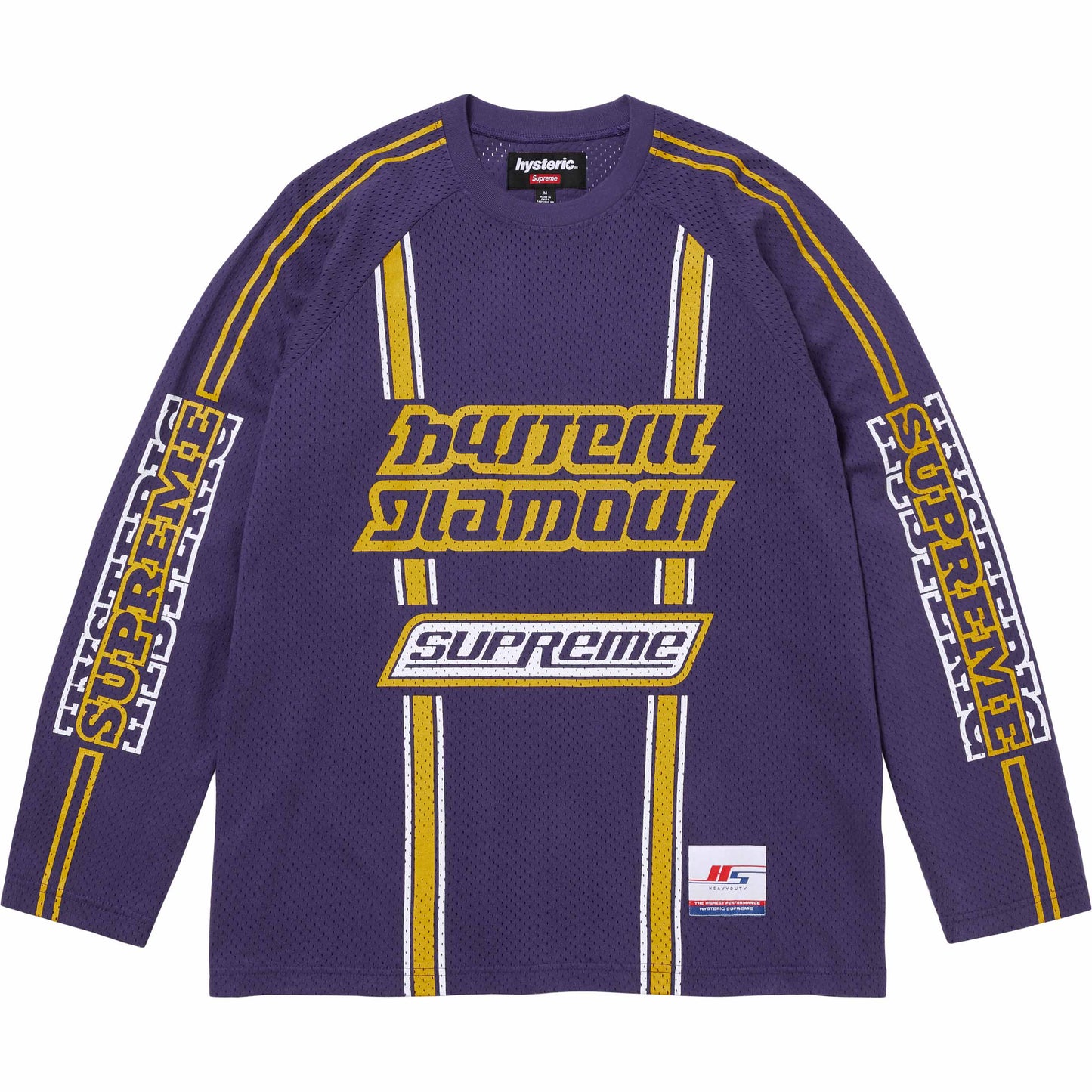 Supreme x HYSTERIC GLAMOUR Mesh L/S Top "Purple"