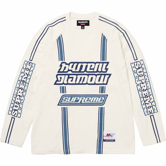 Supreme x HYSTERIC GLAMOUR Mesh L/S Top "White"