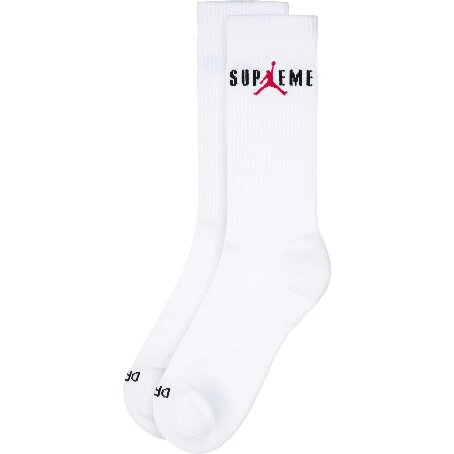 Supreme x Jordan Crew Socks (2 Pack) "White"