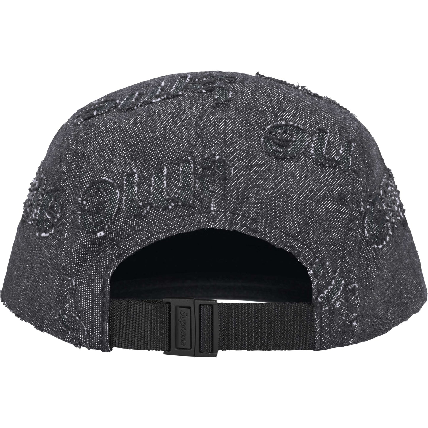 Supreme Lasered Denim Camp Cap "Black"