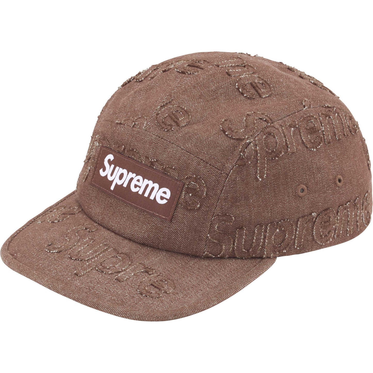 Supreme Lasered Denim Camp Cap "Brown"