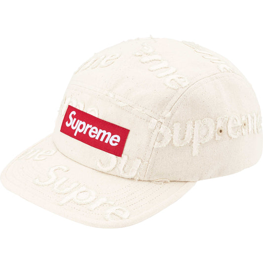 Supreme Lasered Denim Camp Cap "White"