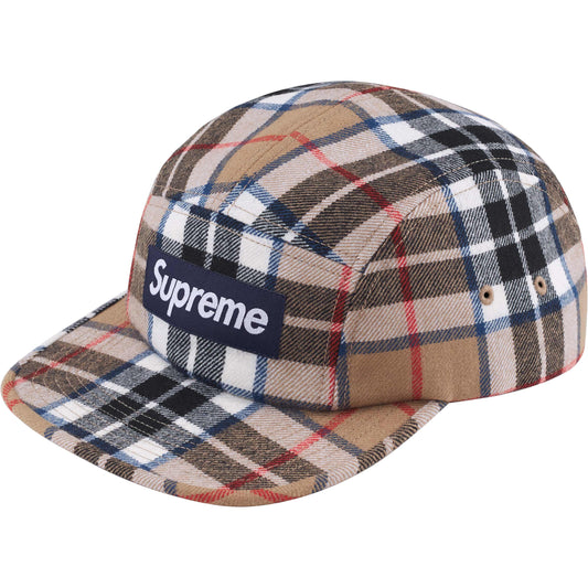 Supreme Lochcarron Camp Cap "Tan Plaid"