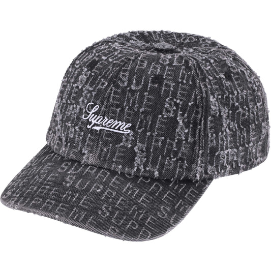 Supreme Needle Punch Denim 6-Panel "Black"